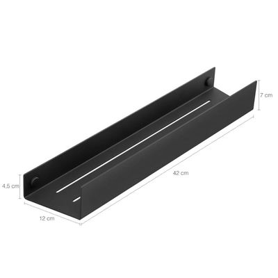 Suporte Porta Shampoo Prateleira para Banheiro Grafite 42cm Schmitt Grafite