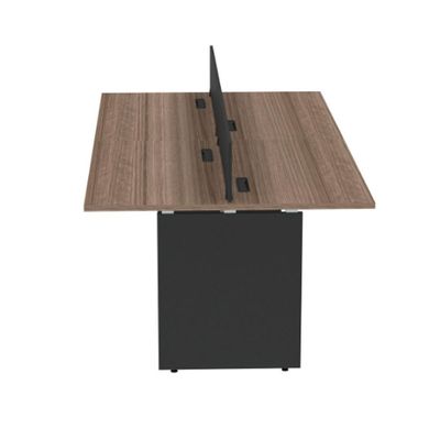 Plataforma Dupla Pé Painel 4p 2000x1200 Preto-walnut