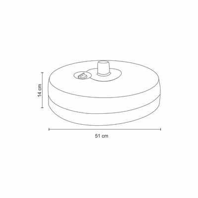 Base Central Ombrelone-guarda-sol 22kg Rivatti
