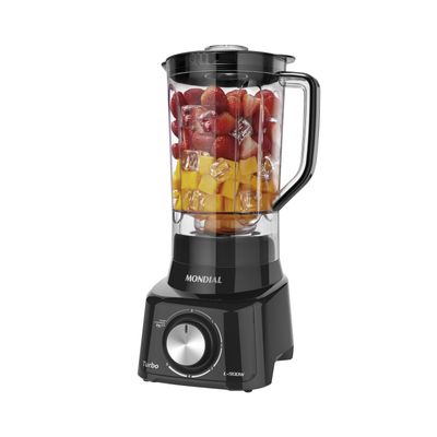 Liquidificador Mondial Turbo Full Black L-900-FB Preto - 220V
