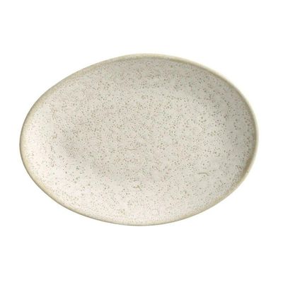 Conjunto De Pratos De Sobremesa Oval 06 Peças Orgânico Vanilla Porto Brasil
