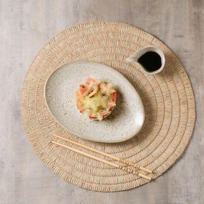 Conjunto De Pratos De Sobremesa Oval 06 Peças Orgânico Vanilla Porto Brasil
