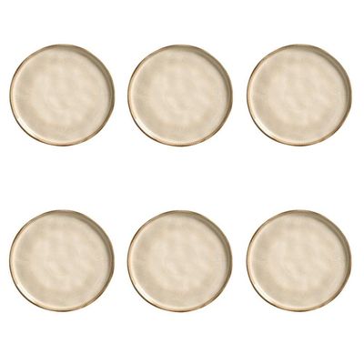 Conjunto De Pratos De Sobremesa 06 Peças Bio Raio Porto Brasil