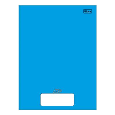 Caderno Brochura Tilibra Capa Dura 1/4 Azul 96 Folhas