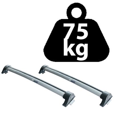 Automotive Rack Teto Aluminio GM Corsa Sedan Hat Friso PRATA