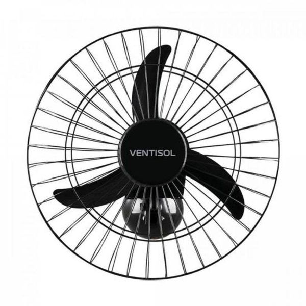 Ventilador De Parede Oscilante 50cm Bivolt Aço Pr Ventisol Bivolt