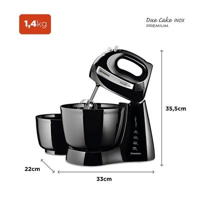 Batedeira Mondial B-04 Np Batedeira-220v-preto/inox