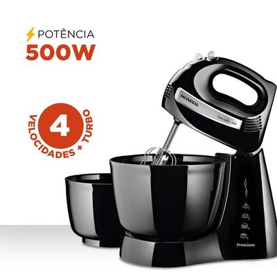 Batedeira Mondial B-04 Np Batedeira-220v-preto/inox