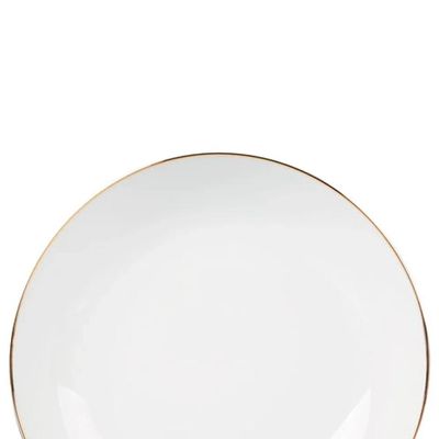 Jogo de pratos fundos em porcelana L'Hermitage Legacy Gold 20,5cm 6 peças