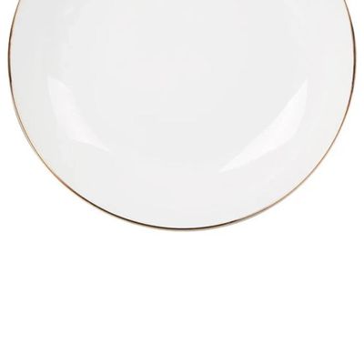 Jogo de pratos fundos em porcelana L'Hermitage Legacy Gold 20,5cm 6 peças
