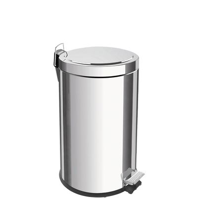 Lixeira Inox com Pedal Tramontina Brasil com Acabamento Polido e Balde Interno Removivel 20 L