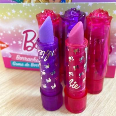 BORRACHA RETRÁTIL COM FORMATO DE BATOM BARBIE - TRIS