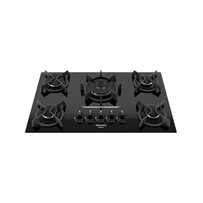 Cooktop 5 Bocas Mesa de Vidro e Tripla Chama Itaplus Preto / Bivolt