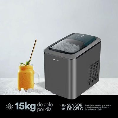 Máquina De Gelo Titanium 15kg Ice Compact Emg02t 127v - Eos 127v