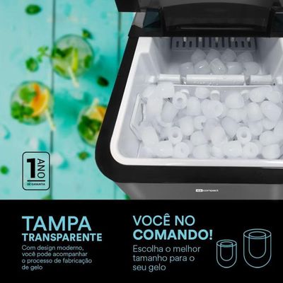 Máquina De Gelo Titanium 15kg Ice Compact Emg02t 127v - Eos 127v