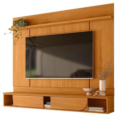 Painel Suspenso Para Tv 65 Pol Aura 2 Portas Deslizantes 182 Cm Cinamomo Madetec Cinamomo
