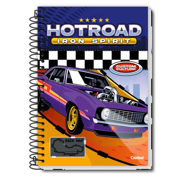 Caderno Universitário 1 Matéria Masculino Super Cars 285909 - Credeal Caderno Universitário 1 Matéria Masculino Super Cars 285909 - Credeal