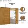 Guarda Roupa Casal Dali 2 Portas Deslizante Com Espelho 278 Cm Cumaru Madetec Cumaru