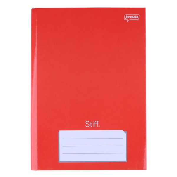 Caderno Jandaia Brochura Capa Dura 1/4 Vermelho96 Folhas