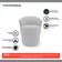 Kit 02 Poltronas Orgânicas Living Mavi Fixa Bouclê Cinza Claro - Desk Design