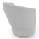 Kit 02 Poltronas Orgânicas Living Mavi Fixa Bouclê Cinza Claro - Desk Design