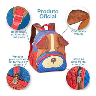 Mochila Costas Cachorrinho Caramelo 13 Clio Pets Cp24502dv