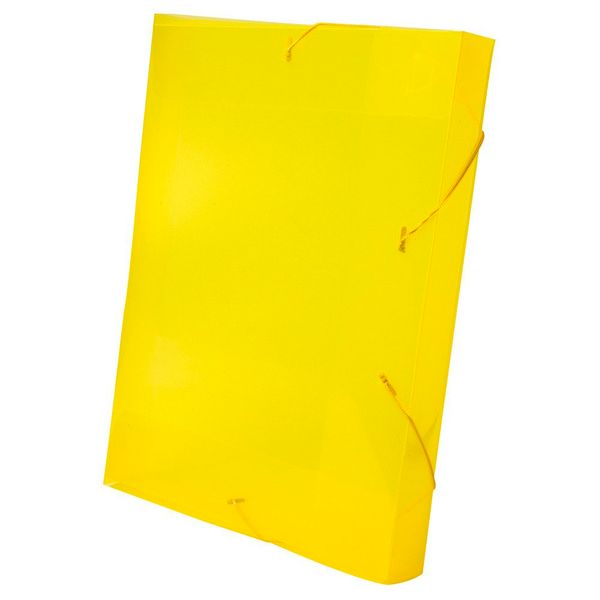 Pasta Aba Elástico Dello Line Lombo 4cm Amarela 33,5x23,5cm