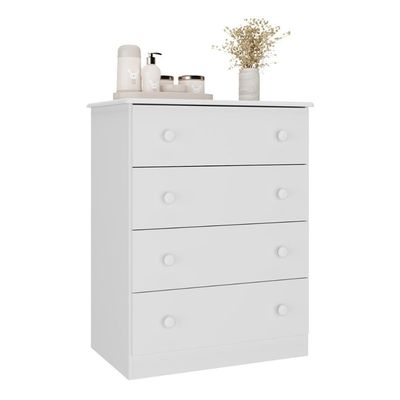 Cômoda Infantil 65cm Com 4 Gavetas Encanto Multimóveis Mp4427 Branco Branco