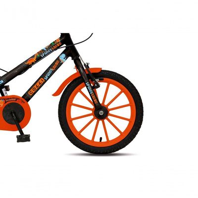 Bicicleta Dinos Spinossauro Aventuras, Aro 16, Quadro 12, Com Freios V-brake, Com Rodas De Apoio E Capa Corrente