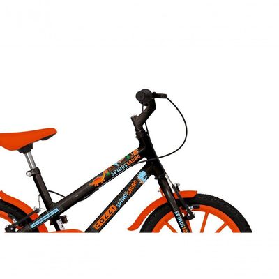 Bicicleta Dinos Spinossauro Aventuras, Aro 16, Quadro 12, Com Freios V-brake, Com Rodas De Apoio E Capa Corrente