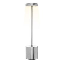 Luminária De Mesa Led 3 Tons Usb Cosmos 8 X 35 Cm Prateada Wolff