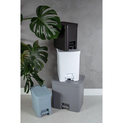 Lixeira Com Pedal Trium 6 L Branco Ou
