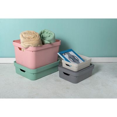 Caixa Organizadora Cube Branco 32 L Com Tampa 46 X 36 X 24,5 Cm