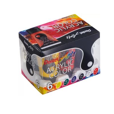Tinta Acrílica 6 Cores 28ml Artístico POSTER COLOR - PENTEL