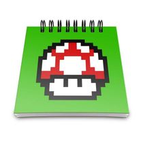 Bloco De Anotações Cogumelo Pixel Grow Up
