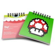 Bloco De Anotações Cogumelo Pixel Grow Up