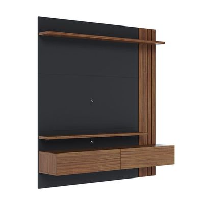 Home Suspenso Juriti 150cm 3 Portas Basculantes - Ssx Multicoisas Cor Noce Milano/preto Fosco
