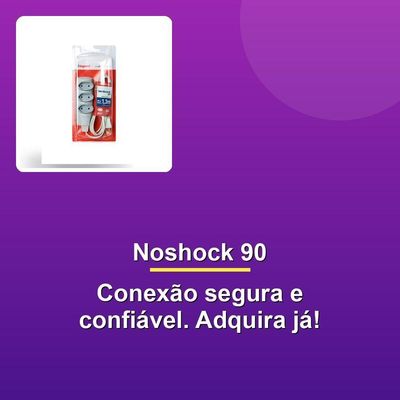 Extensão Noshock90 Pl 2x0,75 2p 10a Cinza 1,3m
