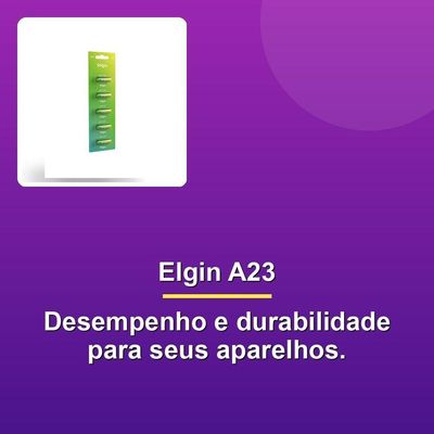 Bateria Alcalina Elgin A23 C- 5 Unid.