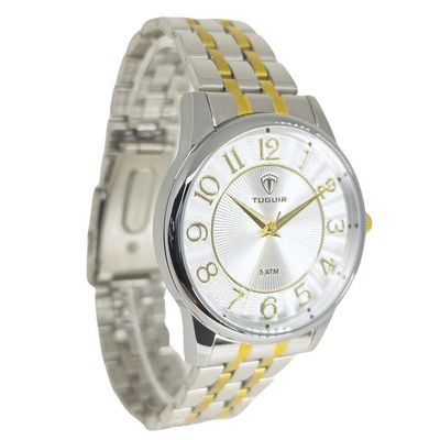 Relógio Tuguir Feminino Ref: Tg30423 Casual Bicolor