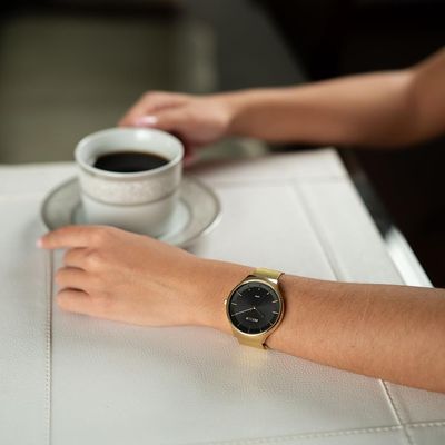 Relógio Seculus Feminino Ref: 77317lpsvds2 Casual Mesh Dourado