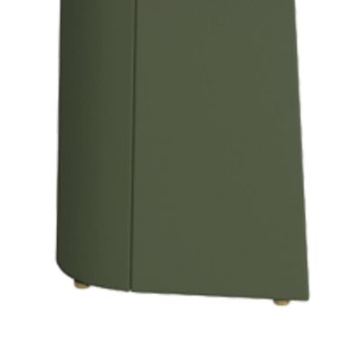 Aparador Para Sala De Estar Orgânico Industrial Alef I03 Musgo Dourado - Lyam Decor