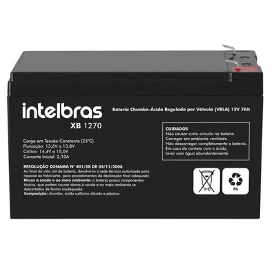 Bateria Interna Selada para Nobreak 12V 7A Intelbras