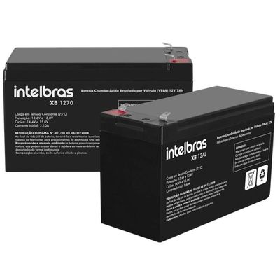 Bateria Interna Selada para Nobreak 12V 7A Intelbras