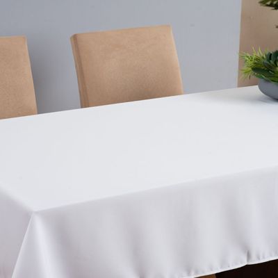 Toalha de Mesa Basic 4 Lugares 1,45x1,40 1 Peça Tecido Oxford Liso - Branco