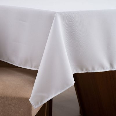 Toalha de Mesa Basic 4 Lugares 1,45x1,40 1 Peça Tecido Oxford Liso - Branco