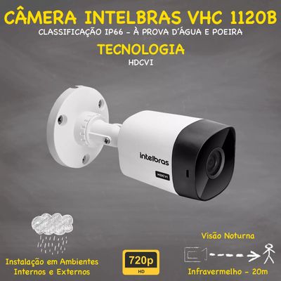 Kit Cftv Monitoramento 12 Cameras Segurança Intelbras Mhdx 1216 6 Tera