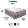 Cama Box Baú King E Colchão Four Season Molas V-store Cinza