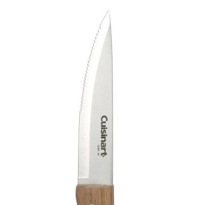 CONJUNTO CUISINART 6 FACAS EM AÇO INOXIDÁVEL CABO MADEIRA NOGUEIRA GB-C55WS6STK