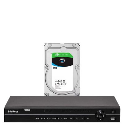 Dvr 32 Canais Intelbras Multi-hd Mhdx 1232 Com Hd 6 TB